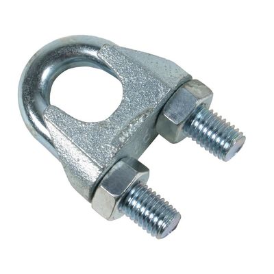 ワイヤロープクランプ DIN 1142 8mm 不同鋼のフィッティングクリップ 亜鉛仕上げクランプ