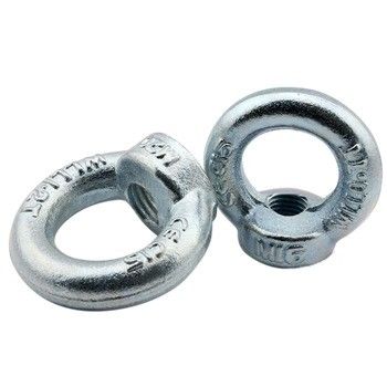 ISO 標準 C15 カーボン 鋼 鍛造 振付 M16 リング ナッツ Din 582