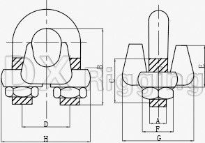 重工業用用用品のためのカスタマイズされた鍛造鋼鉄ワイヤロープフィッティング